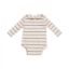 Picture of Angel Dear Peter Pan Collar Ribbed Modal Bodysuit - Misty Rose Stripe