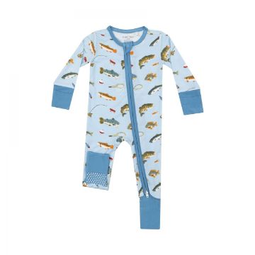 Picture of Angel Dear 2 Way Zipper Romper - Fishing