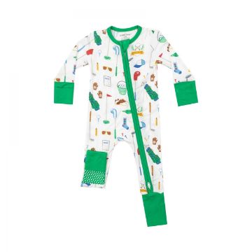 Picture of Angel Dear 2 Way Zipper Romper - Golf Club White