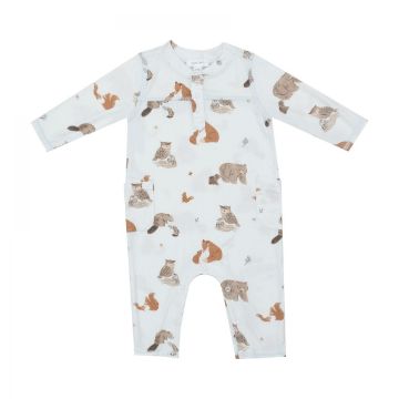 Picture of Angel Dear Bamboo Uni Romper - Woodland Animals Blue