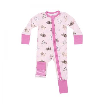 Picture of Angel Dear 2 Way Zipper Romper - Fluffy Puppies