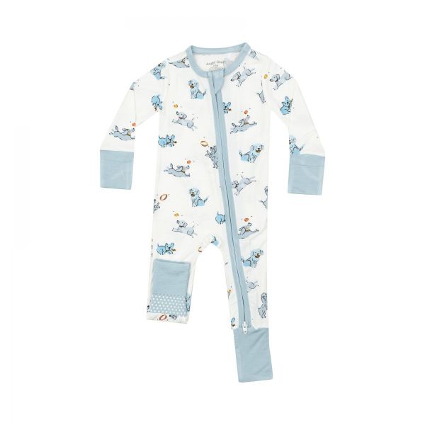 Picture of Angel Dear 2 Way Zipper Romper - Playful Puppies