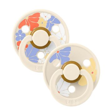 Picture of Studio Colour 2 Pack Morning Bloom - Ivory Mix - Round - Size 2 | BIBS