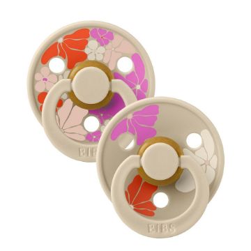 Picture of Studio Colour 2 Pack Morning Bloom - Vanilla Mix - Round - Size 2 | BIBS