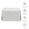 Picture of Sarah Flint x Namesake Crawford Gliding Ottoman -  Green Lattice Performance Eco-Weave