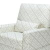Picture of Sarah Flint x Namesake Crawford Swivel Glider - Green Lattice Performance Eco-Weave