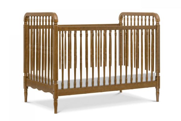Picture of Liberty 3-in-1 Convertible Spindle Crib with Toddler Bed Conversion Kit - Natural Walnut | Namesake Home