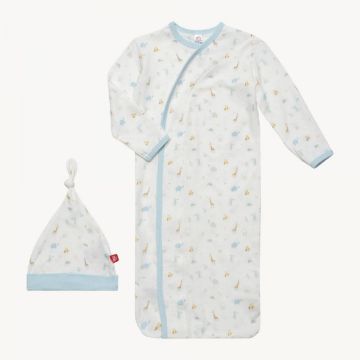 Picture of Blue Little Bitty Pretty One Magnetic Modal Gown & Hat Set (Newborn - 3 months) | Magnetic Me