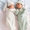 Picture of Love Lines Seagrass Organic Pointelle Gown Hat Set (Newborn - 3 Month) | Magnetic Me
