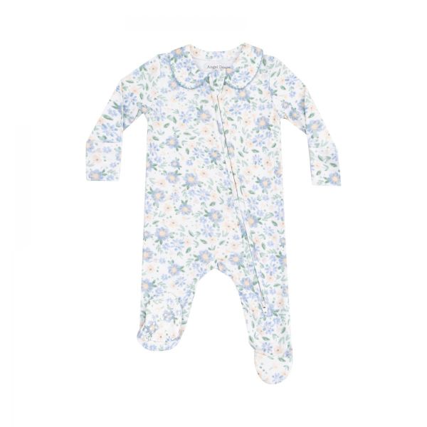 Picture of Angel Dear Baby Veronical Floral 2 Way Zipper Footie