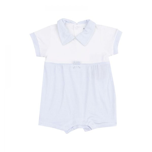 Picture of Angel Dear Stripe Classic Blue Tiny Bunny Romper