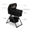 Picture of DEMI Grow Bassinet + Stand - Caviar | by Nuna