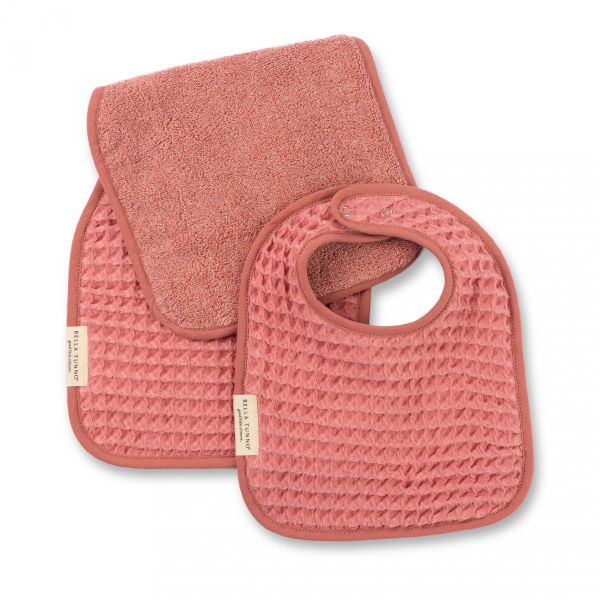 Picture of Reversible Bib + Burp Set Watermelon | Bella Tunno