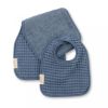 Picture of Reversible Bib + Burp Set Rain | Bella Tunno