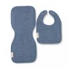 Picture of Reversible Bib + Burp Set Rain | Bella Tunno