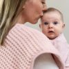 Picture of Reversible Bib + Burp Set Blush | Bella Tunno