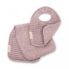 Picture of Reversible Bib + Burp Set Orchid | Bella Tunno