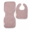 Picture of Reversible Bib + Burp Set Orchid | Bella Tunno