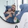 Picture of Hooded Towel + Wash Mitt Set Rain | Bella Tunno