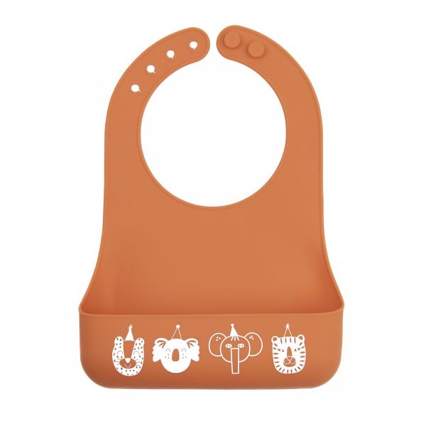 Picture of Party Animals Little Bites Bib | Bella Tunno