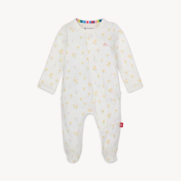 Picture of Magnetic Me Evangeline organic cotton magnetic parent favorite footie with ruffle