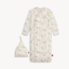 Picture of Big Love modal magnetic cozy sleeper gown + hat set (Newborn-3 Months) | Magnetic Me