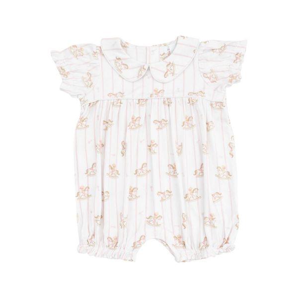 Picture of Angel Dear Vintage Rocking Horse Pink Classic Puff Sleeve Baby Doll Bubble