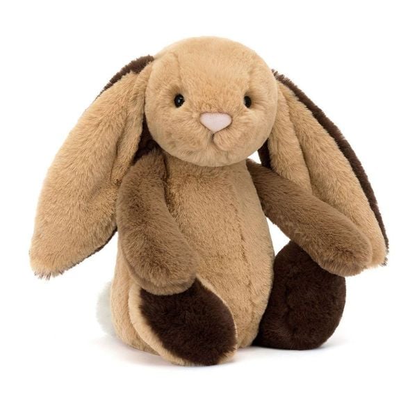 Picture of Bashful Patchwork Brown Bunny Original | by Jellycat