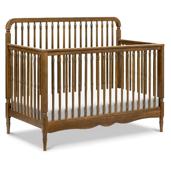 Picture of Liberty 4-in-1 Convertible Spindle Crib - Natural Walnut | Namesake
