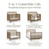 Picture of Liberty 4-in-1 Convertible Spindle Crib - Natural Walnut | Namesake