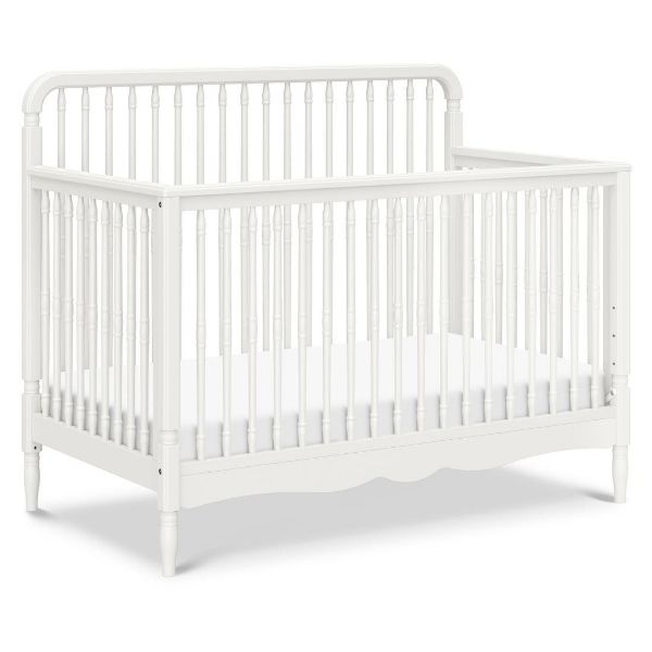Picture of Liberty 4-in-1 Convertible Spindle Crib - Warm White | Namesake