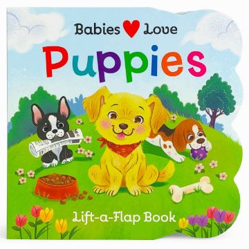 Picture of Babies Love Puppies Chunky Lift a Flap book | Cottage Door Press