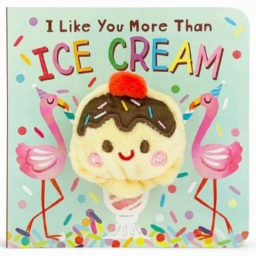 Picture of I Like You More Than Ice Cream Finger Puppet book | Cottage Door Press
