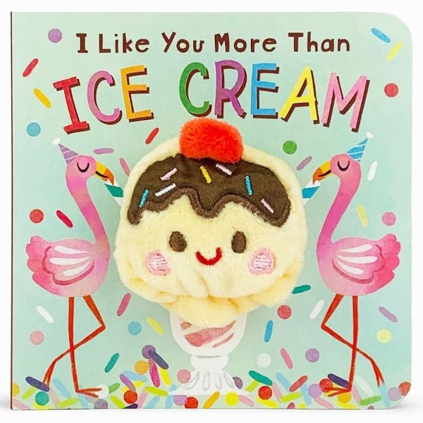 Picture of I Like You More Than Ice Cream Finger Puppet book | Cottage Door Press