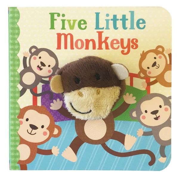 Picture of Five Little Monkeys Finger Puppet book | Cottage Door Press