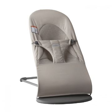 Picture of Bouncer Balance Soft - Tri-Fabric - Sand Gray | Baby Bjorn