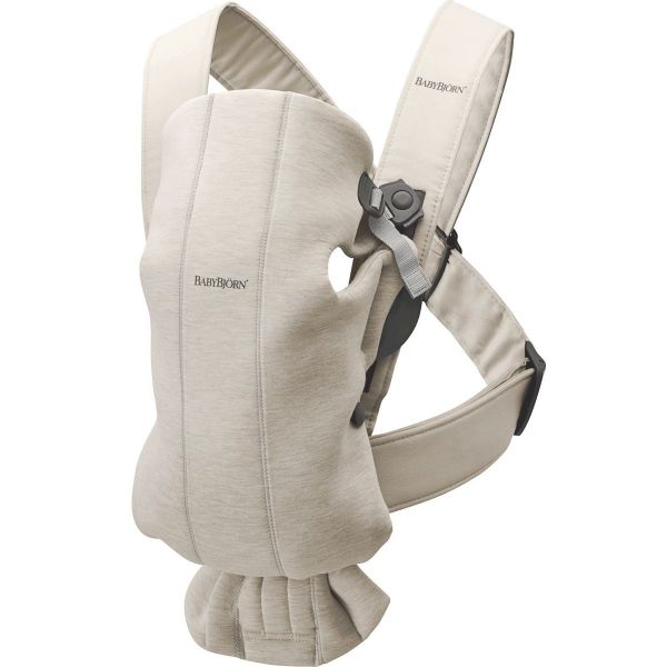 Picture of Baby Carrier Mini In 3D Jersey - Light Beige | Baby Bjorn