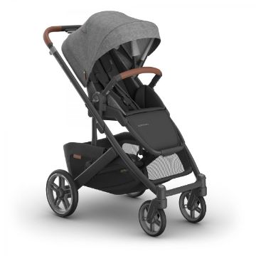 Picture of Cruz V3 Stroller - Greyson - Charcoal/Carbon/Saddle | Uppa Baby