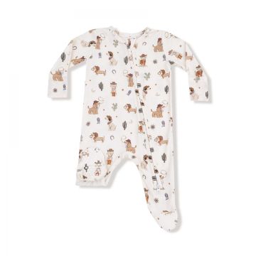 Picture of Angel Dear Cowboy Dogs  - 2 Way Zipper Footie