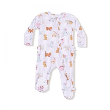Picture of Angel Dear Fancy Pets Zipper - Ruffle Back 2 Way Zipper Footie