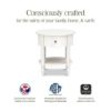 Picture of Liberty Assembled Nightstand in Warm White | Namsake