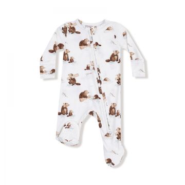 Picture of Angel Dear Baby Beavers - 2 Way Zipper Footie