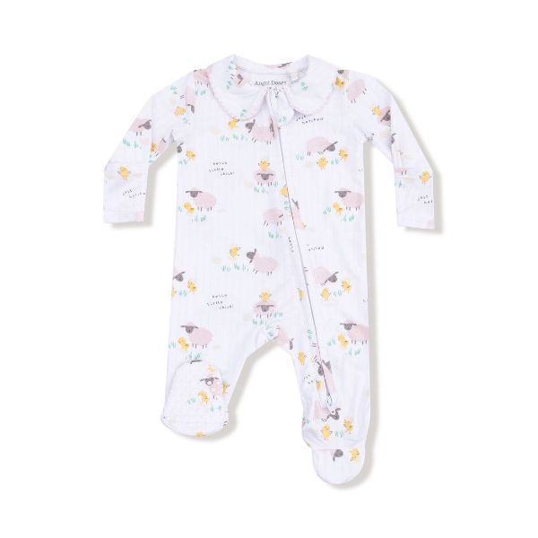 Picture of Angel Dear Just Hatched-Pink - 2 Way Zipper Footie