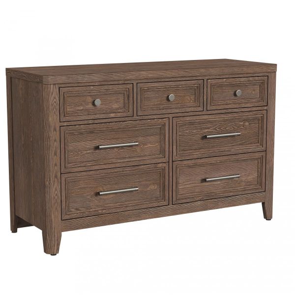 Picture of Carlson 7 Drawer Dresser - Harvest Brown | Westwood Furniture
